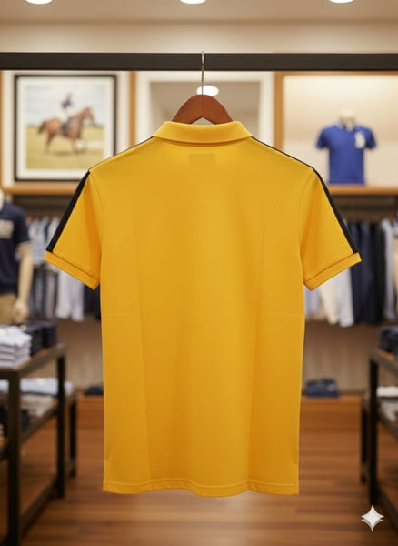 Men Classic Polo Shirt – Sport 67 Patch Short Sleeve