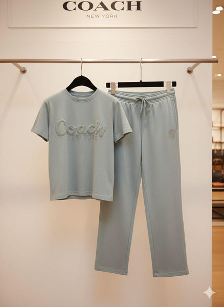 Elegant Women’s Co-Ord Lounge Set Soft Blue Premium Comfort Wear