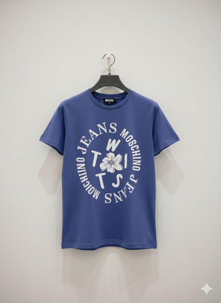Stylish Women’s Blue Graphic T-Shirt Trendy Casual Wear