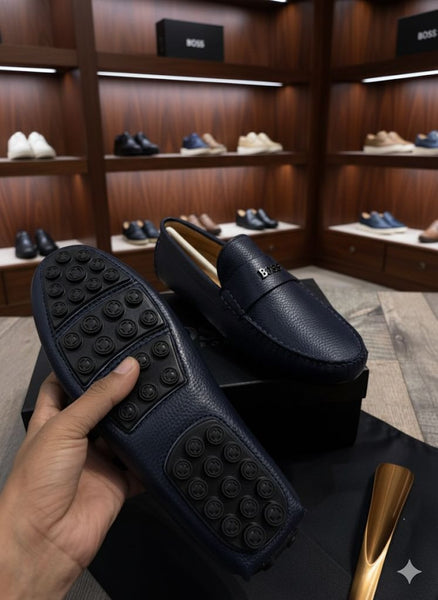Premium Leather Loafers Smart Casual Slip-On Shoes