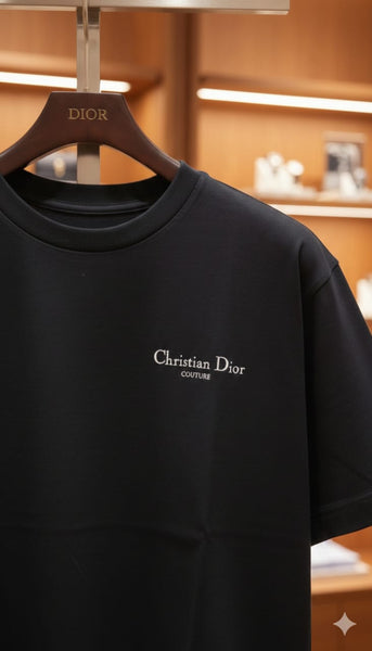 Premium Black  Minimal Tee – Luxury Signature Edition