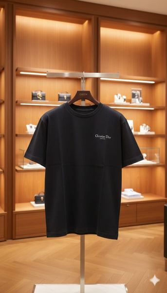 Premium Black  Minimal Tee – Luxury Signature Edition