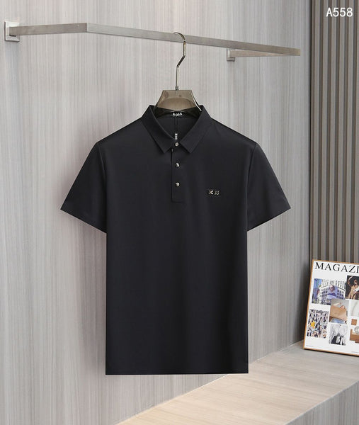 Men’s Premium  Polo T-Shirt  Classic Minimal Logo Casual Wear