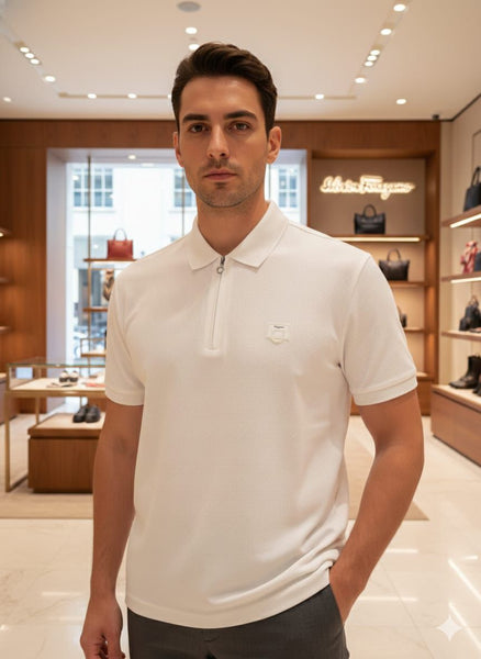 Timeless Elegance Classic White Polo Style