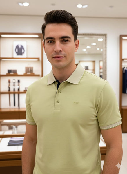 Men’s Premium Light Olive Polo T-Shirt | Smart Casual Classic Fit