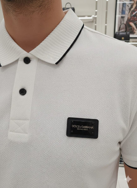 Premium White Polo T-Shirt  Smart Casual Luxury Style