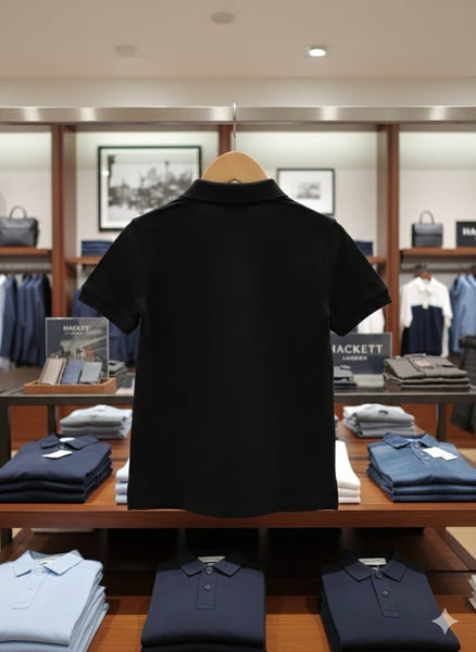 Premium  Kids Black Polo T-Shirt Stylish & Comfortable Casual Wear