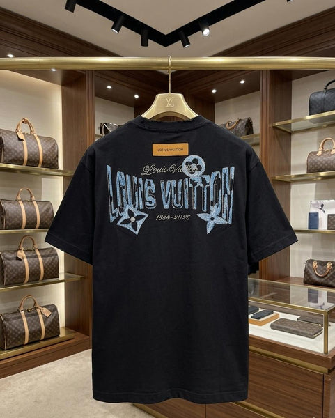 Premium Black Brand  Inspired Minimal Logo Drop Shoulder T-Shirt