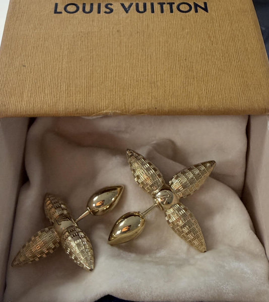 Elegant Gold Plated Floral Designer Drop Earrings for Women