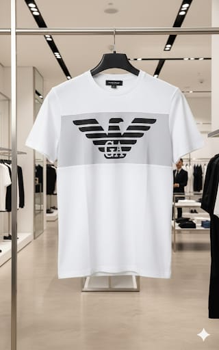 Premium White Eagle Logo T-Shirt – Stylish & Comfortable Everyday Wear