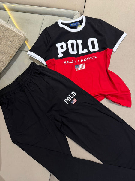 Women’s Premium Polo Co-Ord Set Stylish T-Shirt & Track Pant