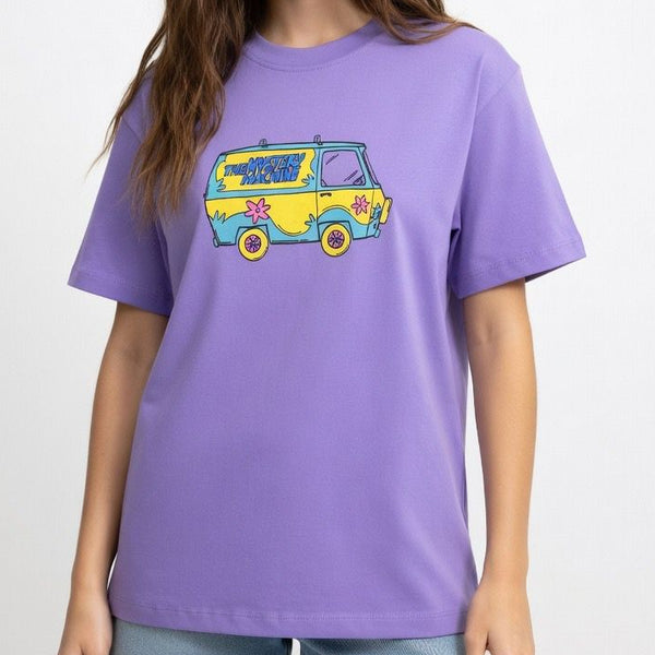 Women’s Cute Cartoon Van Graphic T-Shirt