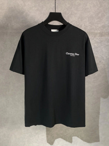 Premium Black Lily the Valley  Printed Drop Shoulder T-Shirt for Men