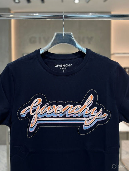 Elegant Women’s Navy Blue Logo T-Shirt