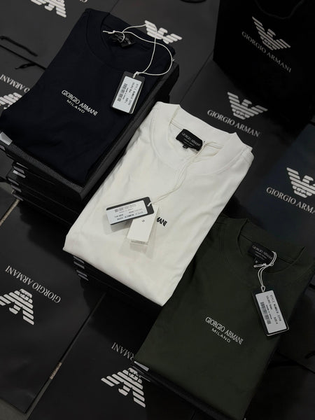 Premium Men’s T-Shirt Classic Solid Tees with Signature Logo