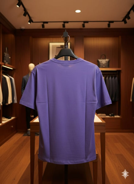 Premium Purple Logo T-Shirt for Men – Stylish Casual Wear