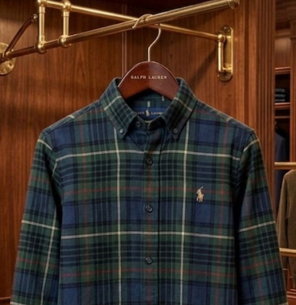 Kids Premium Plaid Shirt Classic Green & Blue Check