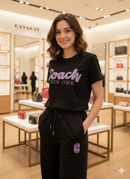 Premium Women’s Co-Ord Set Stylish T-Shirt & Jogger Lounge Wear