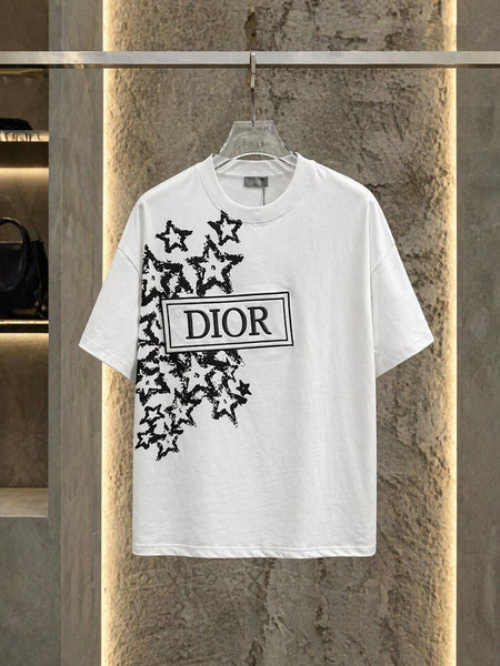 Premium Star Print Designer Style Drop Shoulder  T-Shirt