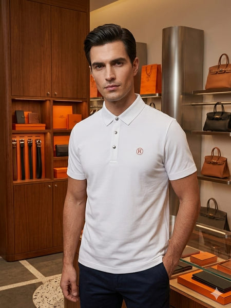 Premium White Polo T-Shirt for Men