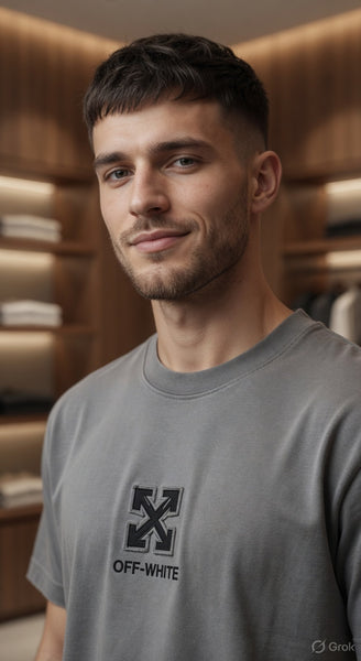 Premium Grey Oversized T-Shirt for Men Trendy Casual Streetwear