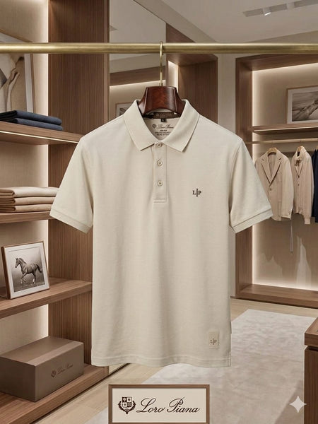 Premium Classic Beige Polo T-Shirt for Men