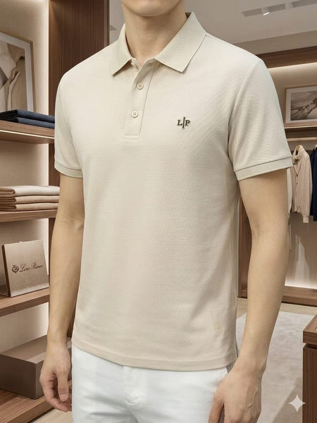 Premium Classic Beige Polo T-Shirt for Men