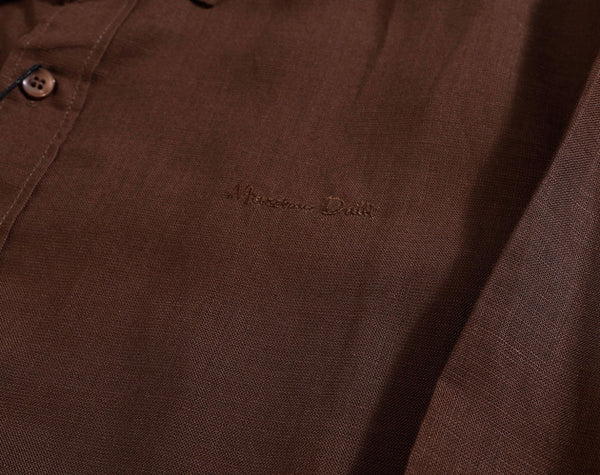 premium Elegant Brown Linen Shirt & Trouser Co-Ord Set for Men