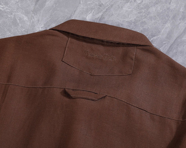 premium Elegant Brown Linen Shirt & Trouser Co-Ord Set for Men