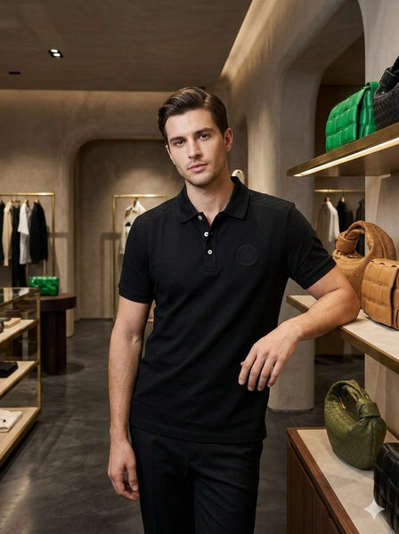 Luxury Black  Polo T-Shirt for Men Premium Casual Edition