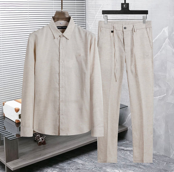 Men's Premium Classic Regular Fit  Shirt and Trouser Co-Ord Set