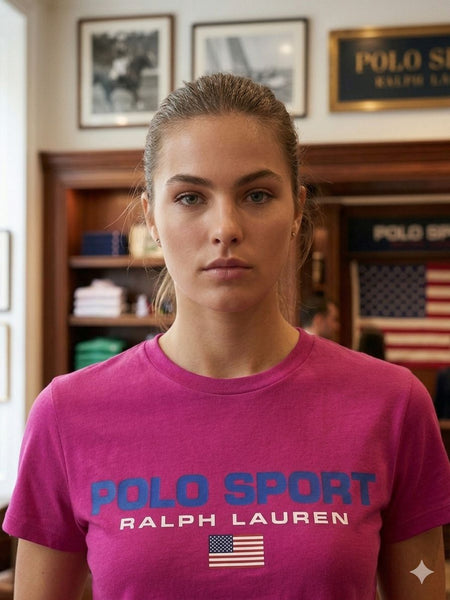 Polo Sport Premium Pink T-Shirt and Track Pants Set