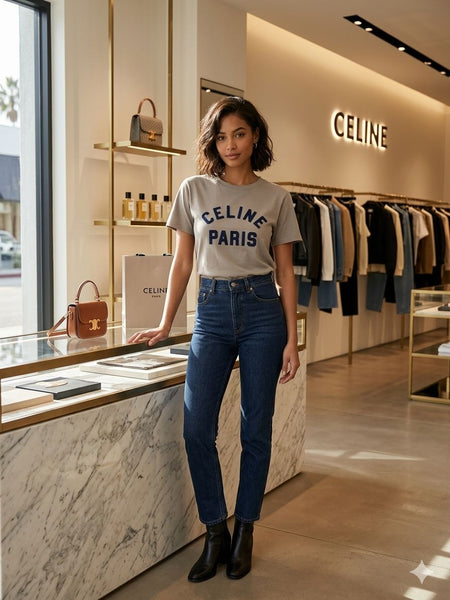 Premium Logo  T-Shirt – Elegant Casual Wear for Women