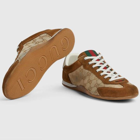 GG Canvas Luxury Sneakers – Premium Beige & Brown Designer Shoes