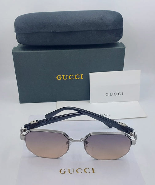 Premium Geometric Sunglasses – Luxury Frame with Gradient Lenses