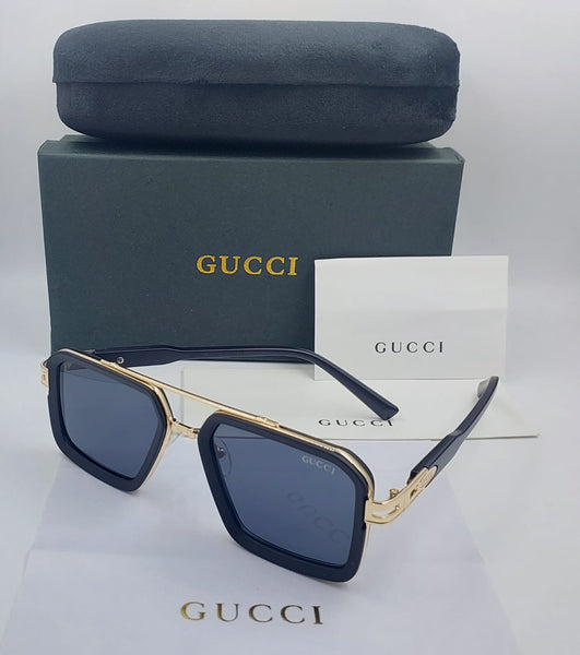 Premium Geometric Sunglasses – Luxury Frame with Gradient Lenses