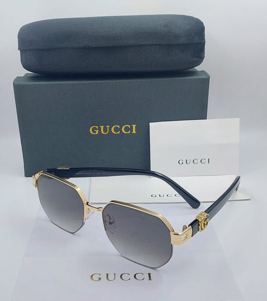 Premium Geometric Sunglasses – Luxury Frame with Gradient Lenses