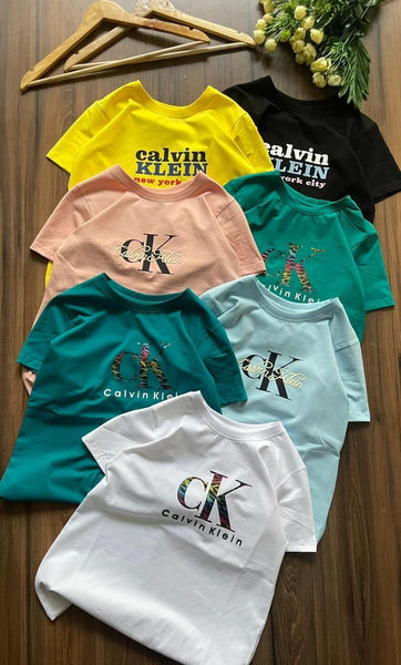 Graphic Logo T-Shirt Casual Half Sleeve Tees for Women