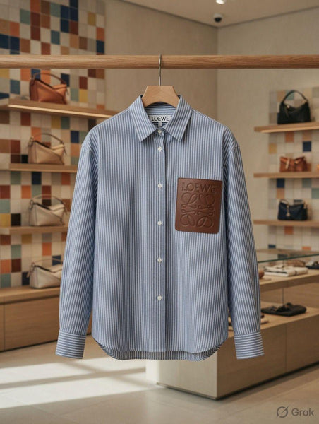 Women’s Premium Striped Button-Down  Elegant Long Sleeve Casual Shirt