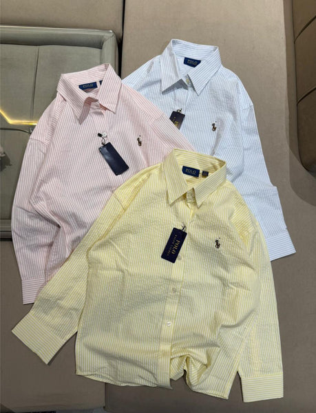 Women's Premium Pastel Striped  Shirt  Smart Casual Shirt