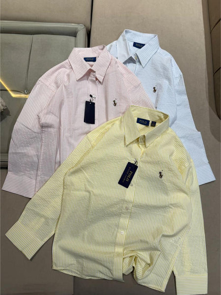 Women's Premium Pastel Striped  Shirt  Smart Casual Shirt