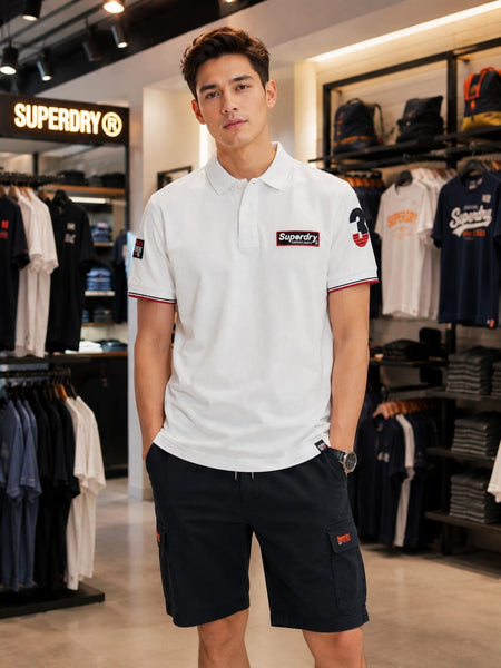 Premium White  Polo T-Shirt for Men Classic Casual Fit
