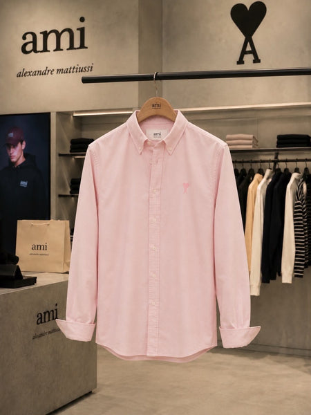 Premium Pink Branded Button-Down Shirt
