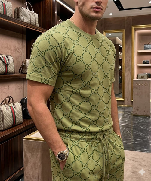 Luxury Casual Matching T-Shirt & Shorts Set