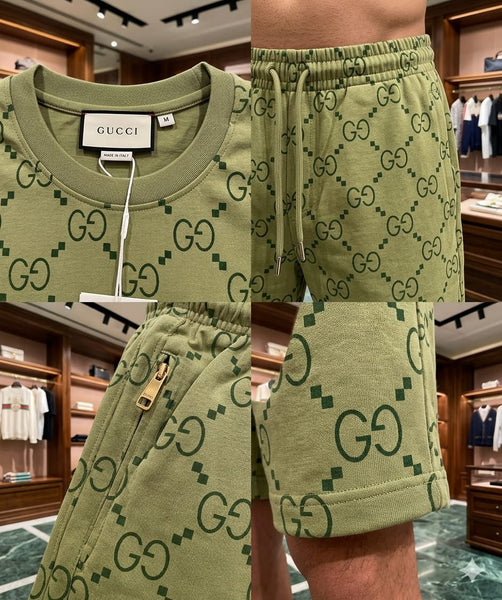 Luxury Casual Matching T-Shirt & Shorts Set
