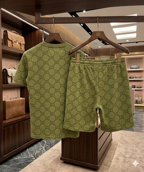 Luxury Casual Matching T-Shirt & Shorts Set