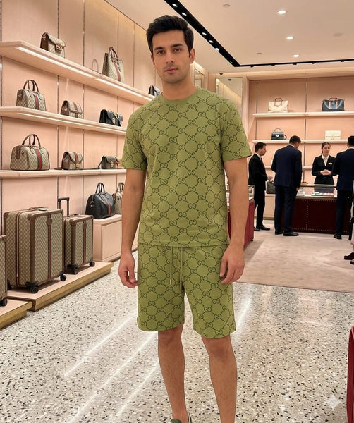 Luxury Casual Matching T-Shirt & Shorts Set