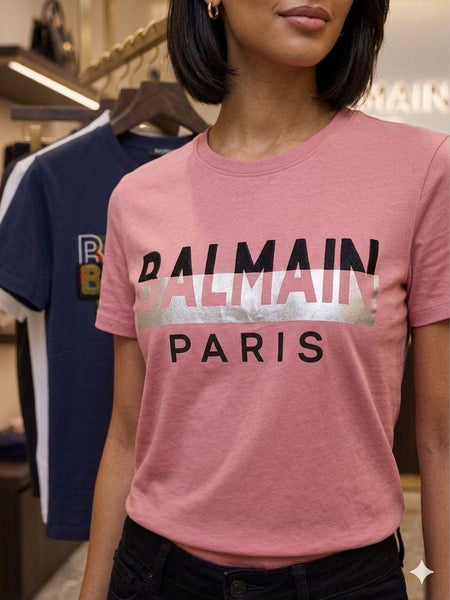 Women’s Premium Pink Logo T-Shirt Elegant Casual Wear