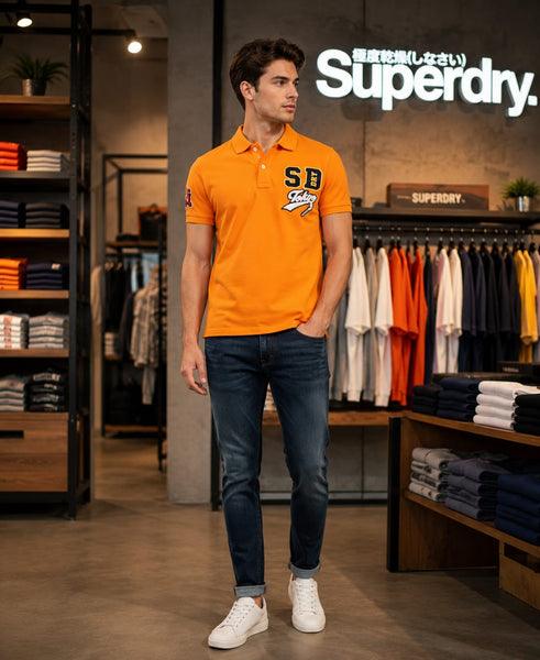 Premium Brand   Signature Logo Polo T-Shirt  For Men
