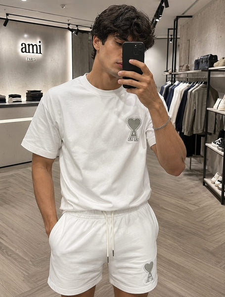 Luxury White Summer Co-Ord Set for Men